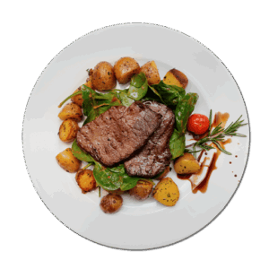 carne papas